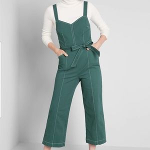 Modcloth Forest Green Jumpsuit